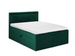 Кровать Mazzini Beds Yucca 140x200 см, темно-зеленая