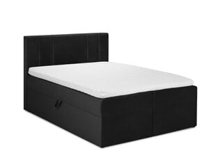 Кровать Mazzini sofas Afra 180x200 см, черная цена и информация | Кровати | kaup24.ee