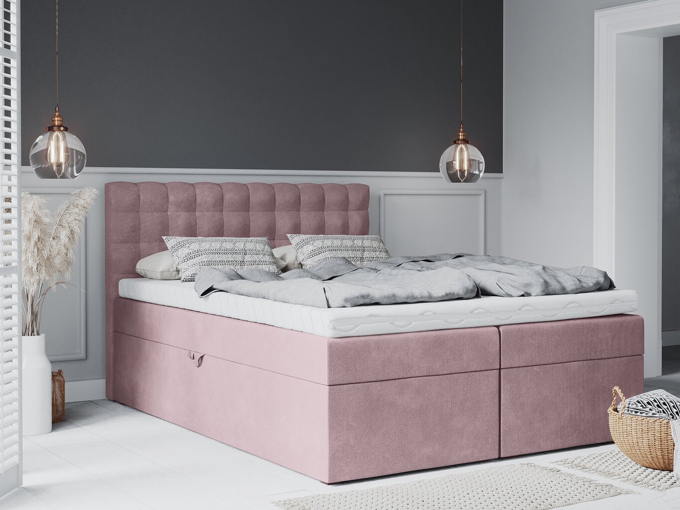 Voodi Mazzini Beds Jade 180x200 cm, roosa hind ja info | Voodid | kaup24.ee