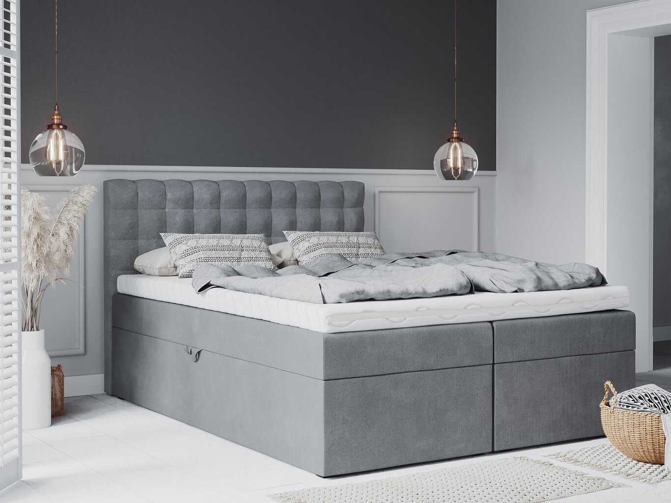 Voodi Mazzini Beds Jade 140x200 cm, hall hind ja info | Voodid | kaup24.ee
