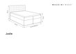 Voodi Mazzini Beds Jade 160x200 cm, hall hind ja info | Voodid | kaup24.ee