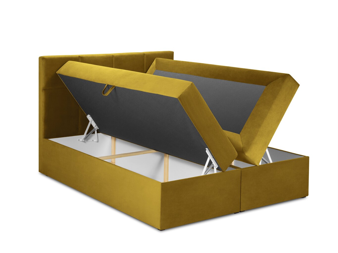 Voodi Mazzini Beds Mimicry 140x200 cm, kollane цена и информация | Voodid | kaup24.ee