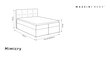 Voodi Mazzini Beds Mimicry 180x200 cm, sinine цена и информация | Voodid | kaup24.ee