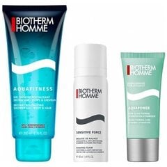 Komplekt Biotherm Homme meestele: dušigeel, 200 ml + raseerimisvaht, 50 ml + näopesugeel, 20 ml hind ja info | Dušigeelid, õlid | kaup24.ee