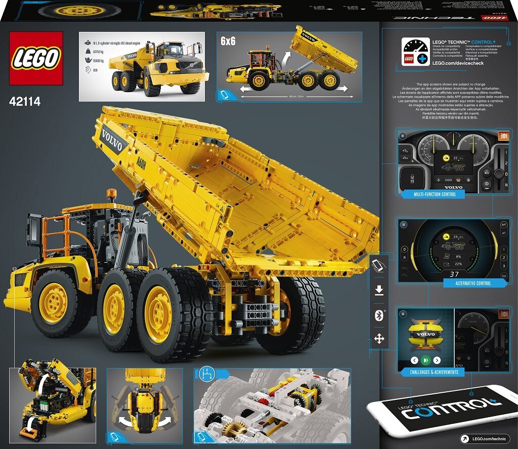42114 LEGO® Technic 6x6 hingega Volvo kallur hind ja info | Klotsid ja konstruktorid | kaup24.ee