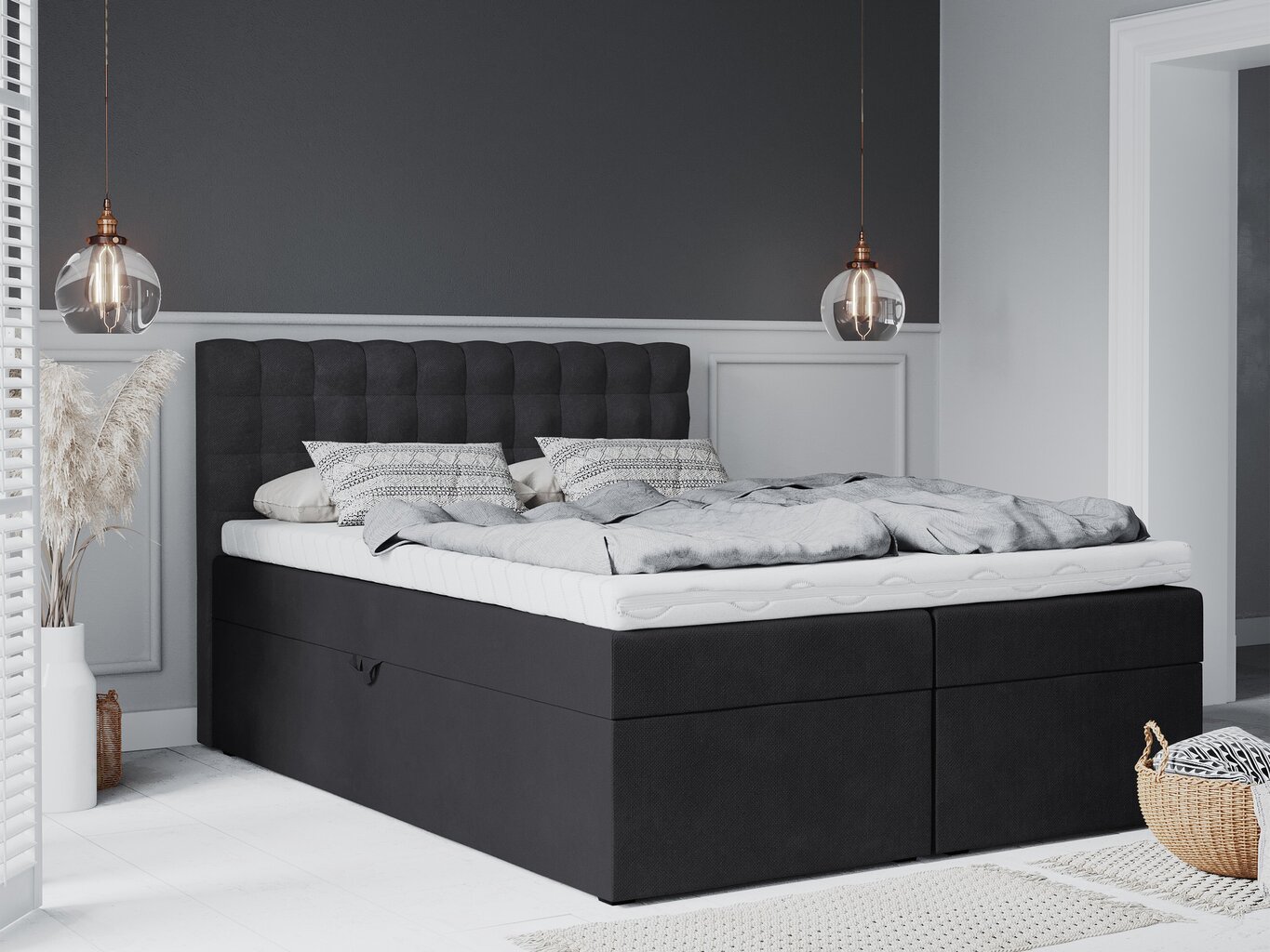 Voodi Mazzini Beds Jade 180x200 cm, tumehall цена и информация | Voodid | kaup24.ee