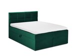 Кровать Mazzini Beds Mimicry 140x200 см, темно-зеленая