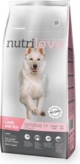 Корм для чувствительных собак с ягнятиной Nutrilove Sensitive 3 кг цена и информация | Сухой корм для собак | kaup24.ee