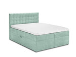 Кровать Mazzini Beds Jade 140x200 см, светло-зеленая