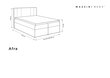 Voodi Mazzini sofas Afra 140x200 cm, must hind ja info | Voodid | kaup24.ee