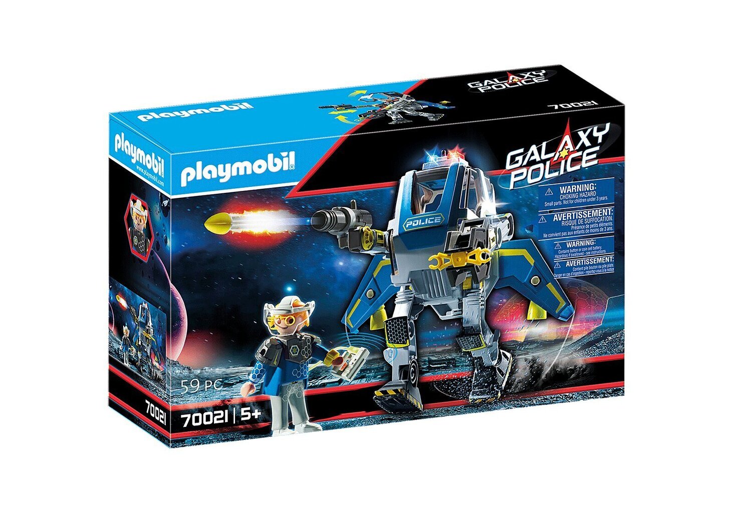 70018 PLAYMOBIL® Galaxy Police Robot цена и информация | Klotsid ja konstruktorid | kaup24.ee