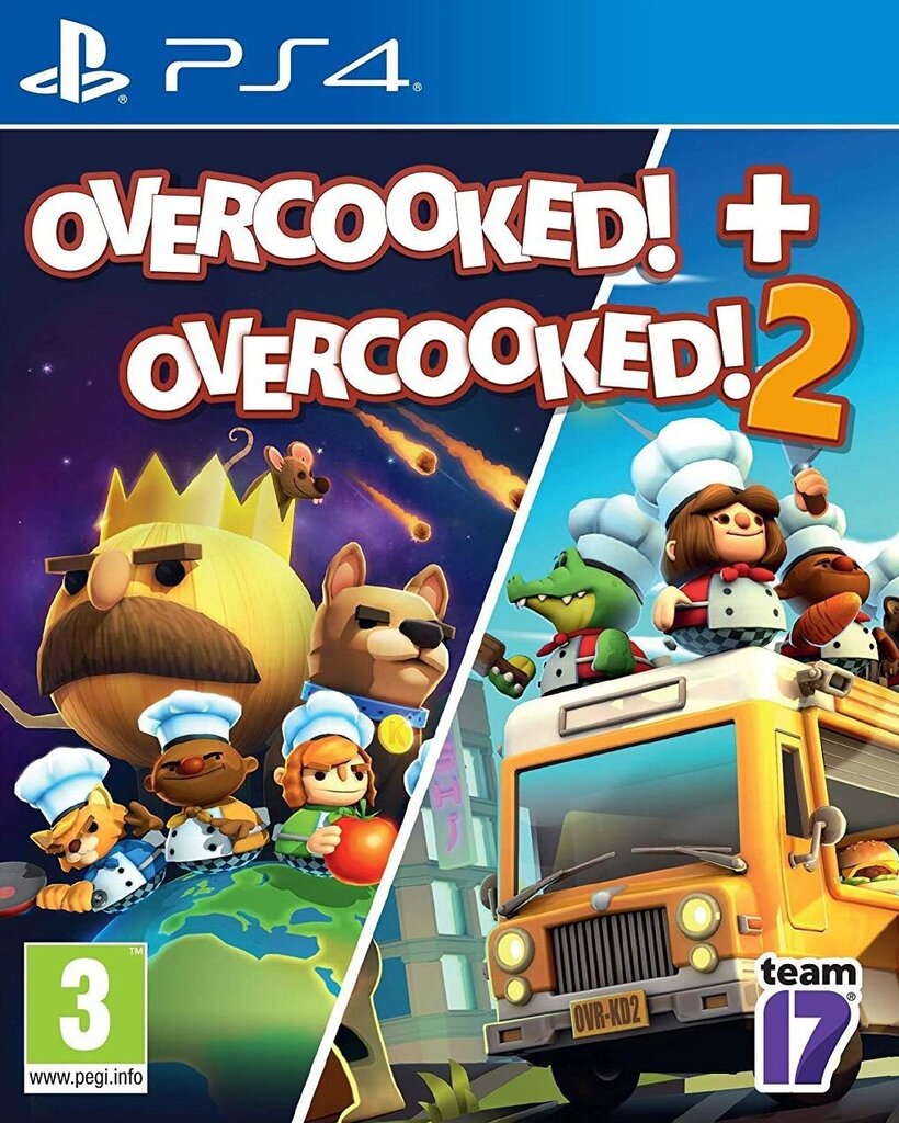 Overcooked! + Overcooked! 2 PS4 цена и информация | Arvutimängud, konsoolimängud | kaup24.ee