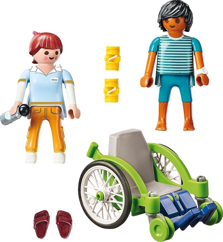 70193 PLAYMOBIL® City Life Patsient ratastoolis hind ja info | Klotsid ja konstruktorid | kaup24.ee