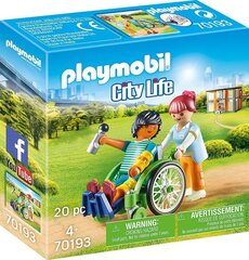 70193 PLAYMOBIL® City Life Пациент в коляске цена и информация | Конструкторы и кубики | kaup24.ee