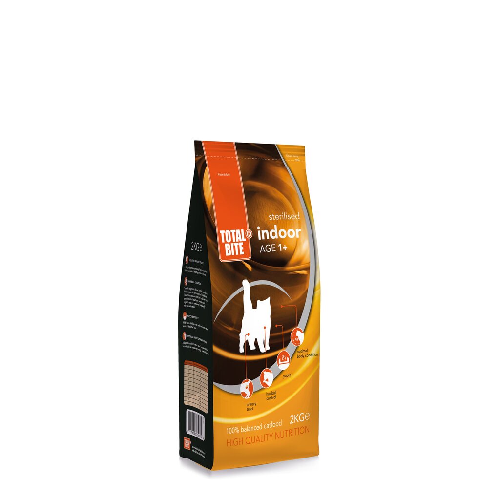 Total Bite Cat Indoor 2kg hind ja info | Kuivtoit kassidele | kaup24.ee