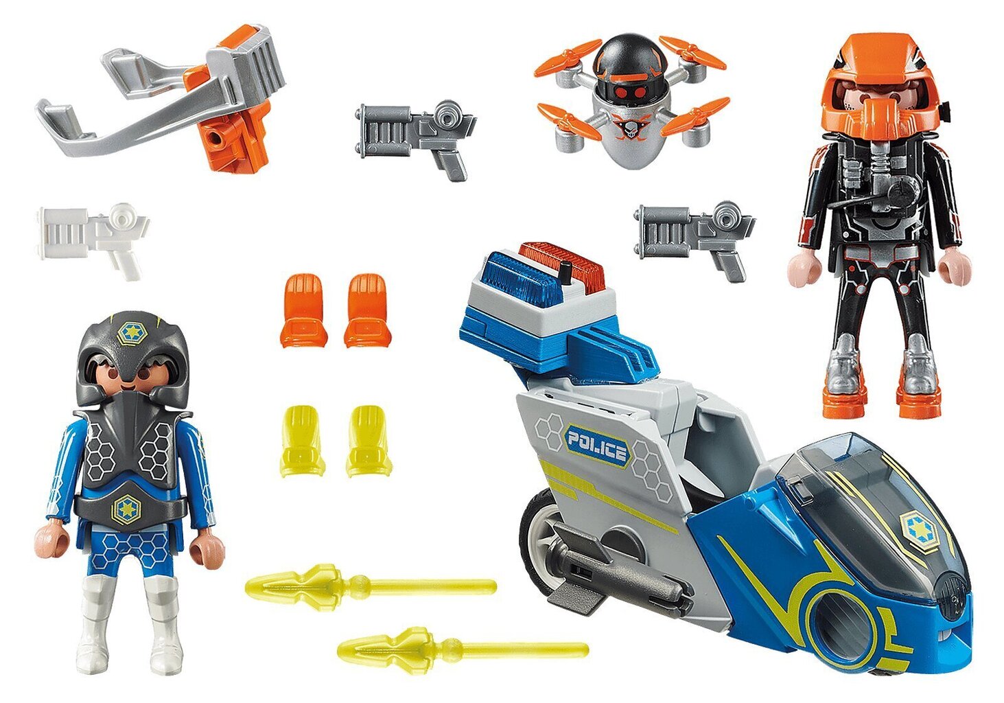 70020 PLAYMOBIL® Galaxy Police Politsei jalgratas hind ja info | Klotsid ja konstruktorid | kaup24.ee