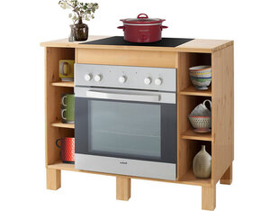 Шкаф для духовки Notio Living Tyler, коричневый цена и информация | Кухонные шкафчики | kaup24.ee