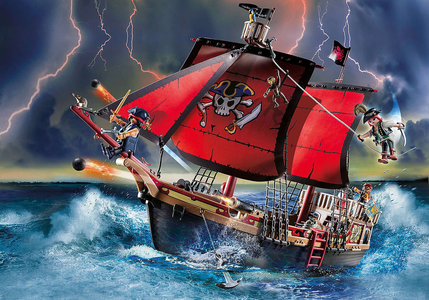 70411 PLAYMOBIL® Pirates Пиратский корабль острова Черепа цена | kaup24.ee