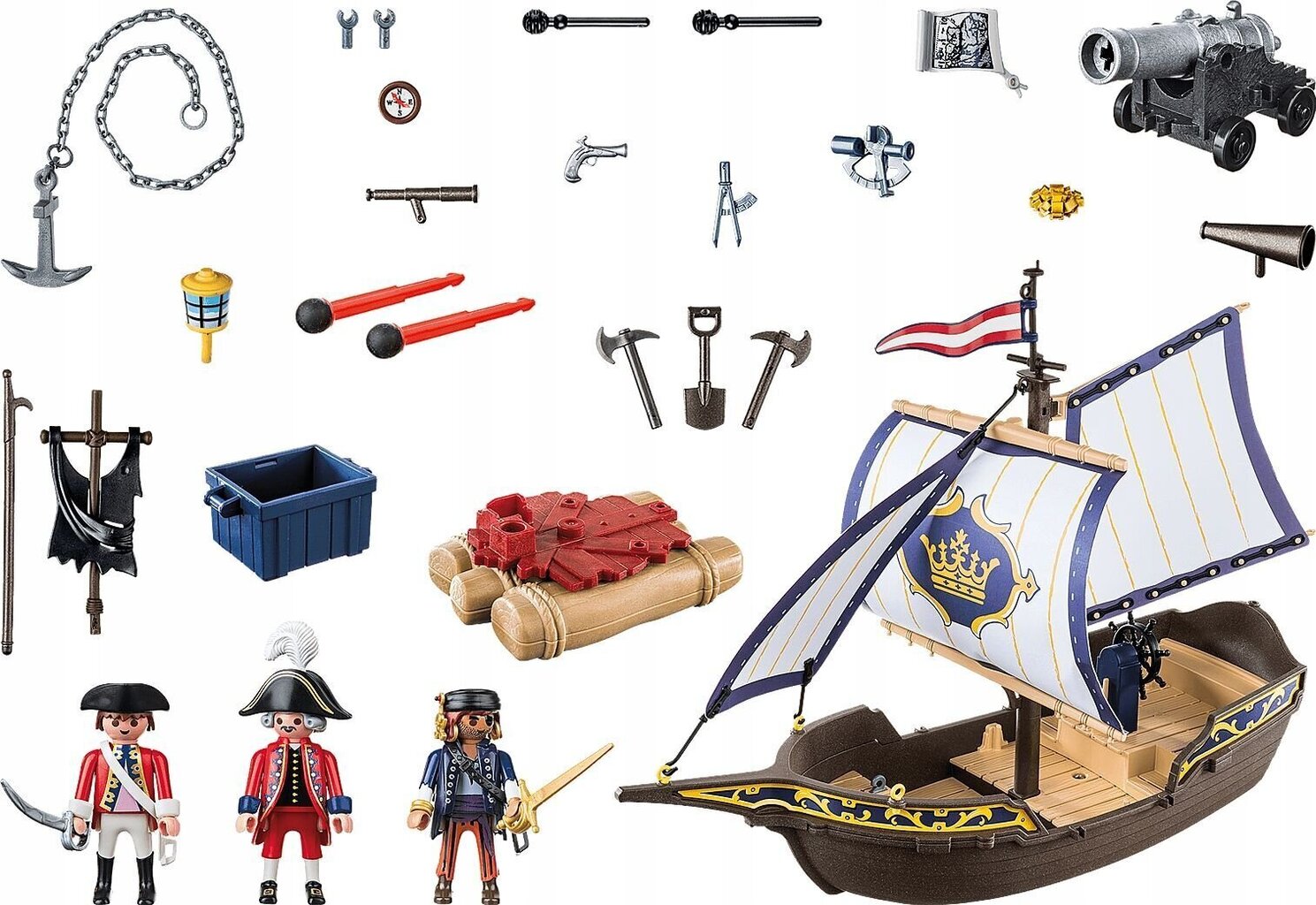 70412 PLAYMOBIL® Pirates Karavell hind ja info | Klotsid ja konstruktorid | kaup24.ee