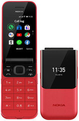 Nokia 2720 Flip, 4 GB, Dual SIM, Red hind ja info | Telefonid | kaup24.ee