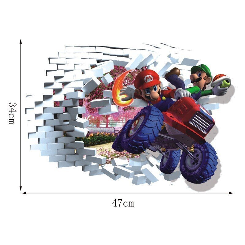 Super Mario kleebised lastetuppa laste multikas isekleepuvad veekindlad seinakleebised-F hind ja info | Peokaunistused | kaup24.ee