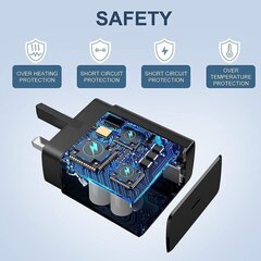 45 W USB-C Supernopea Laturi USB-C-Pistokkeella Samsung Galaxy S23/S23 Ultra/S23+/S22 Ultra/S22+/S22/S21 Ultra/S21+/S21/S20/Note20/Note hind ja info | Akulaadijad | kaup24.ee