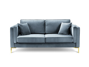 Двухместный бархатный диван Milo Casa Giuseppe, светло-синий цена и информация | Диваны | kaup24.ee