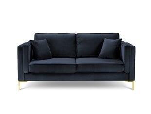 Двухместный бархатный диван Milo Casa Giuseppe, темно-синий цена и информация | Диваны | kaup24.ee