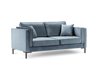 Двухместный бархатный диван Milo Casa Luis, светло-синий цена и информация | Диваны | kaup24.ee