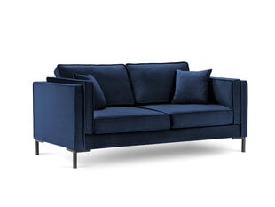 Двухместный бархатный диван Milo Casa Luis, синий цена и информация | Диваны | kaup24.ee