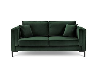 Двухместный бархатный диван Milo Casa Luis, темно-зеленый цена и информация | Диваны | kaup24.ee