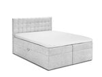 Кровать Mazzini Beds Jade 160x200 см, светло-серая