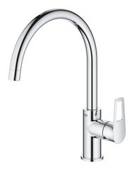 Однорычажный смеситель для раковины Grohe BauLoop с высоким носиком и диапазоном поворота 360˚, 31368001 цена и информация | Кухонные смесители | kaup24.ee