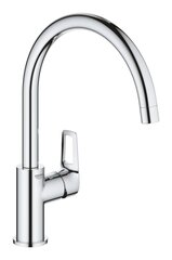 Однорычажный смеситель для раковины Grohe BauLoop с высоким носиком и диапазоном поворота 360˚, 31368001 цена и информация | Кухонные смесители  | kaup24.ee