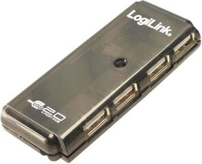 LogiLink - HUB USB 2.0 4-портовый цена и информация | Адаптеры и USB-hub | kaup24.ee