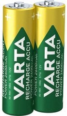 Varta Recharge Accu Power AA (HR6) laetavad akud, 2600mAh, 2 tk цена и информация | Батарейки | kaup24.ee