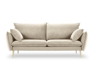 Четырехместный бархатный диван Milo Casa Elio, бежевый/золотистый цена и информация | Диваны | kaup24.ee