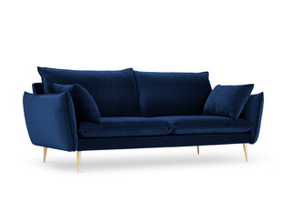 Четырехместный бархатный диван Milo Casa Elio, синий/золотистый цена и информация | Диваны | kaup24.ee