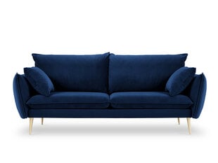Четырехместный бархатный диван Milo Casa Elio, синий/золотистый цена и информация | Диваны | kaup24.ee