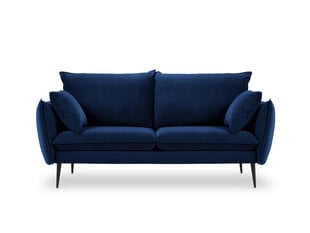 Двухместный бархатный диван Milo Casa Elio, синий/черный цена и информация | Диваны | kaup24.ee