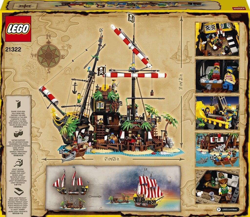 21322 LEGO® Ideas Barracuda lahe piraadid цена и информация | Klotsid ja konstruktorid | kaup24.ee