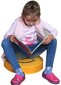 6 tumba komplekt Wood Garden Smiley Seat Girl Premium, kollane hind ja info | Lastetoa kott-toolid, tugitoolid ja tumbad | kaup24.ee