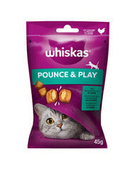 Whiskas Pounce & Play с курицей, 8x45 г цена и информация | Лакомства для котов | kaup24.ee