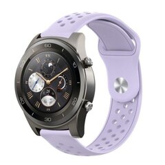 22 mm Huawei Watch 2 Pro silikoonist kellarihm – helelilla lilla hind ja info | Mobiiltelefonide lisatarvikud | kaup24.ee