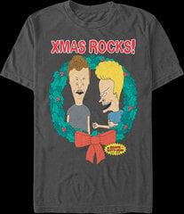 Xmas Rocks Wreath Beavis And Butt-Head T-Shirt hind ja info | Meeste T-särgid | kaup24.ee