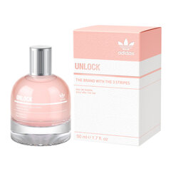 Туалетная вода Adidas Unlock for Her EDT для женщин 50 мл цена и информация | Adidas Духи | kaup24.ee