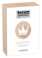 Kondoomid Secura Original, 3 tk. hind ja info | Kondoomid | kaup24.ee