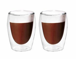 Кружки из двойного стекла Cappuccino, 2 шт. цена и информация | Стаканы, фужеры, кувшины | kaup24.ee