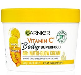 Niisutav kehakreem Garnier Body Superfood Vitamin C 48H Nutri-Glow Cream, 380 ml hind ja info | Kehakreemid, kehaspreid | kaup24.ee