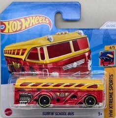 Mudelauto Hot Wheels 2024 - 065 - HTD58 SURFIN´ SCHOOL BUS 1tk hind ja info | Poiste mänguasjad | kaup24.ee